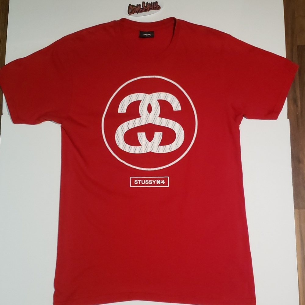 Vintage 90s Stussy number 4 t-shirt